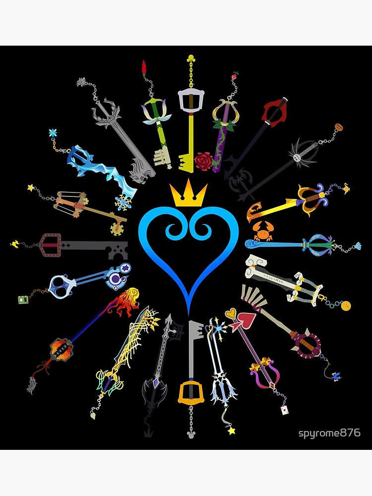 Kingdom Hearts Keyblades Throw Pillow - Image 2