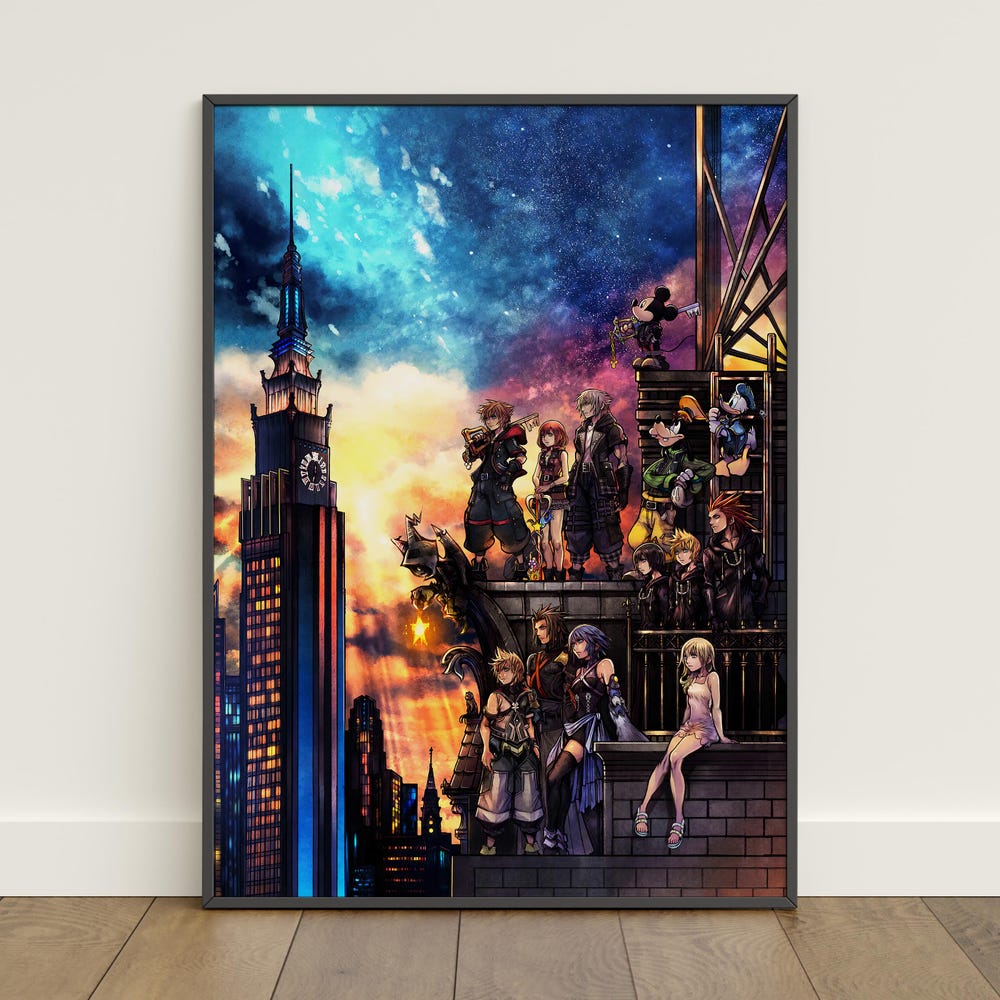Kingdom Hearts Japanese Wall Art