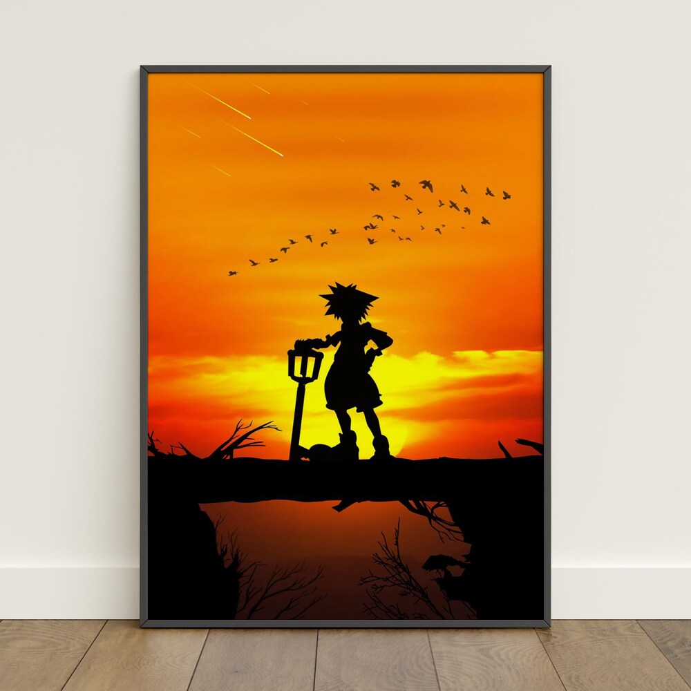 Kingdom Hearts Sketch Wall Art