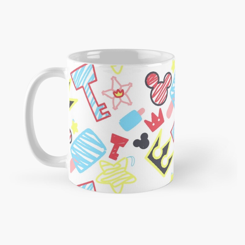 Kingdom Hearts Crayon Style Drawings Mug - Image 2