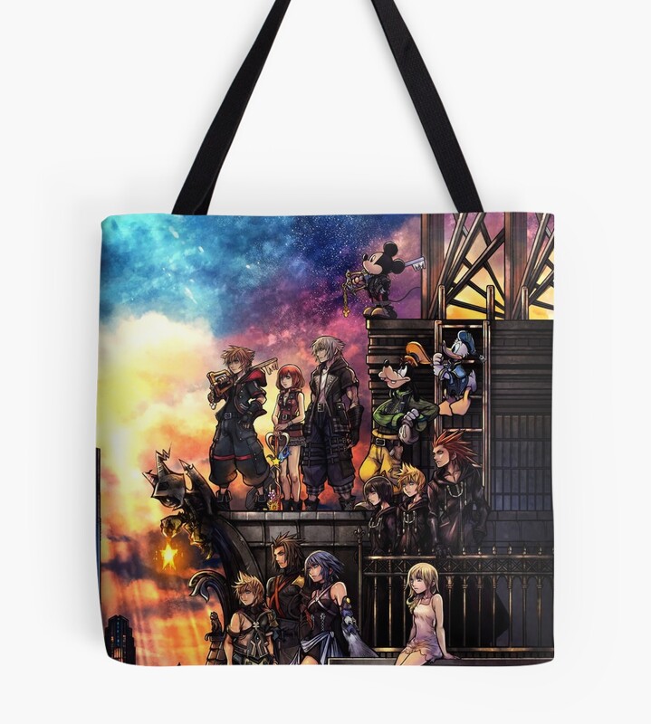 Kingdom Hearts 3 Cover Tote Bag