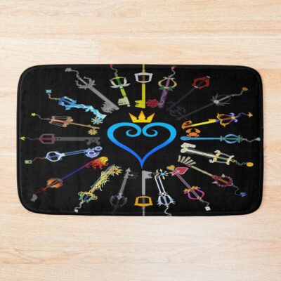 Kingdom Hearts Keyblades Bath Mat