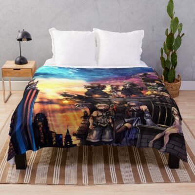 Kingdom Hearts 3 Cover Throw Blanket