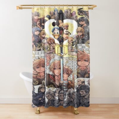Kingdom Hearts 4 Cover Shower Curtain