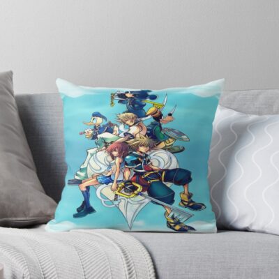 Heart Haato Kingdom Hearts Ii Sora And Kari Throw Pillow